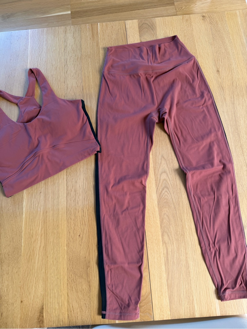 High-Rise Track Joggers In Dusty Mauve
